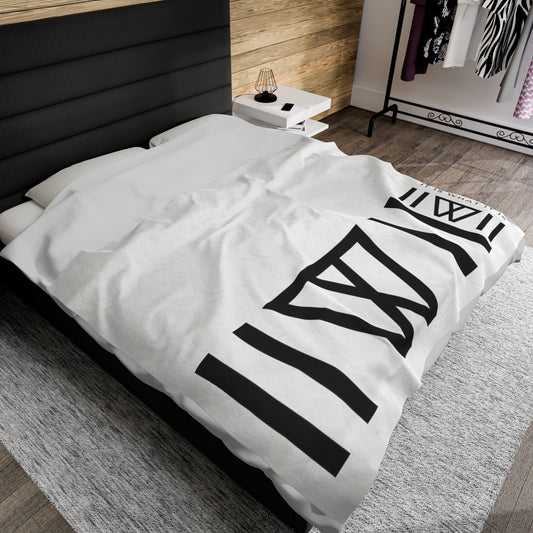 IIWII branded *LOGO* Velveteen Plush Blanket